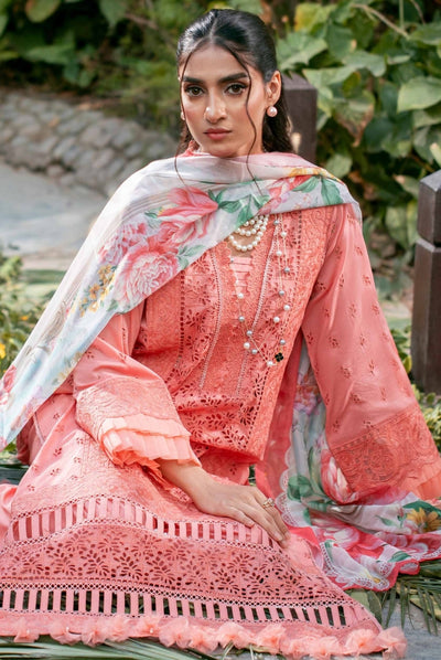 3 Piece Stitched Embroidered Lawn Suit | Adan's Libas Lawn By Khadija Sheikh'03 Collection - 04