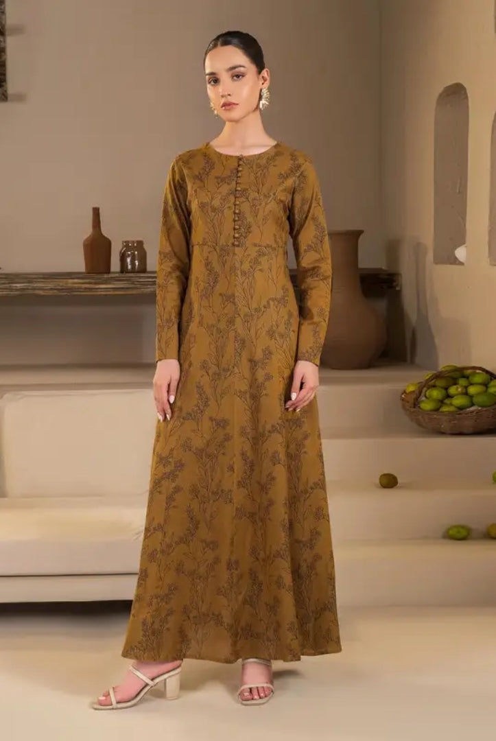 1 Pc Stitched Printed Khaddar Shirt By Limelight Winter Collection - 04