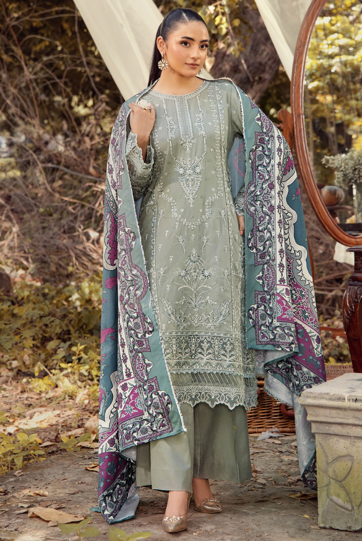 3 Piece Stitched DHANAK RTW Vol-02 BY ADAN'S LIBAS - 7791