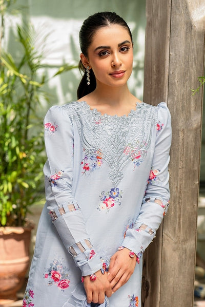 3 Piece Stitched Embroidered Lawn Suit | Meraki Vol'2 By Asifa & Nabeel - Pankh