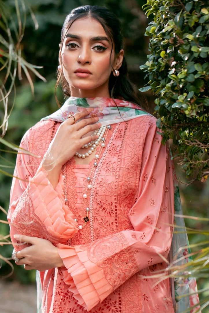 3 Piece Stitched Embroidered Lawn Suit | Adan's Libas Lawn By Khadija Sheikh'03 Collection - 04