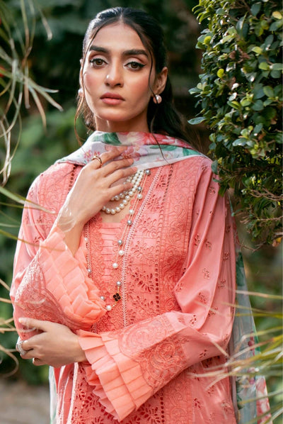 3 Piece Stitched Embroidered Lawn Suit | Adan's Libas Lawn By Khadija Sheikh'03 Collection - 04