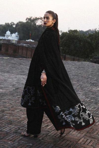 3 Piece Stitched Embroidered Khaddar Suit From Zara Shahjahan Winter Shawl Collection - LALEH