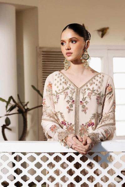 Muse By Serene 3 Piece Stitched Embroidered Chiffon Suit - PERLE