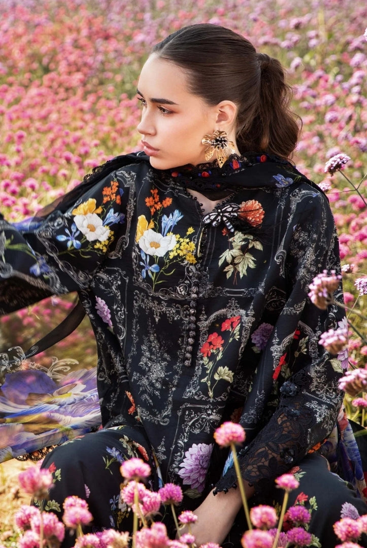3 Piece Stitched Printed Lawn Suit From Maria.B M.Prints Spring Summer'25 Collection - 04