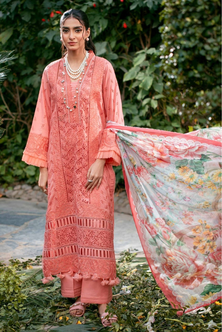 3 Piece Stitched Embroidered Lawn Suit | Adan's Libas Lawn By Khadija Sheikh'03 Collection - 04