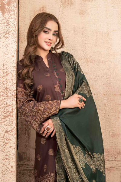 Dardina By Tawakkal 3 Piece Stitched Broshia Banarsi Lawn Suit - 04