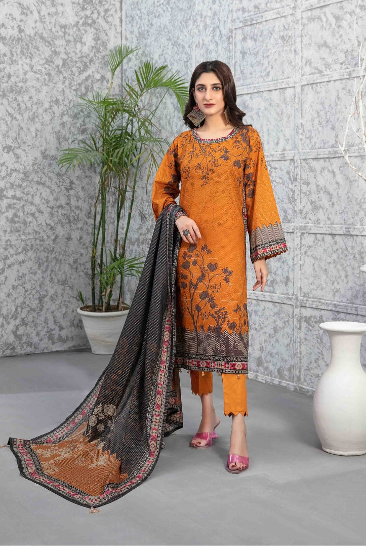 Tawakkal Milan 3 Piece Stitched Suit - 04