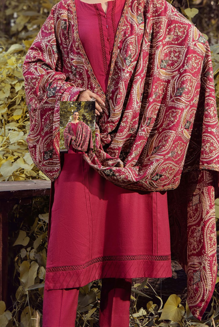 3 Piece Stitched DHANAK READY TO WEAR BY ADAN'S LIBAS - 7692