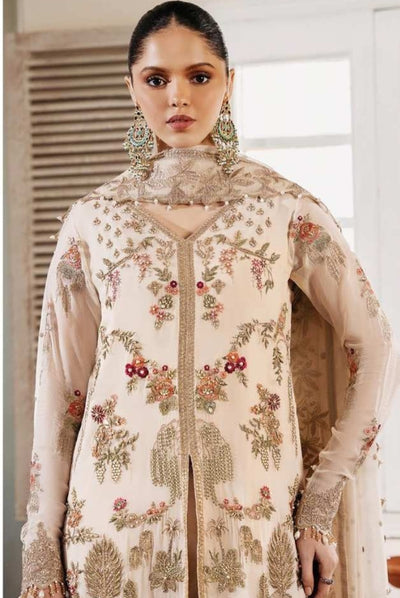 Muse By Serene 3 Piece Stitched Embroidered Chiffon Suit - PERLE