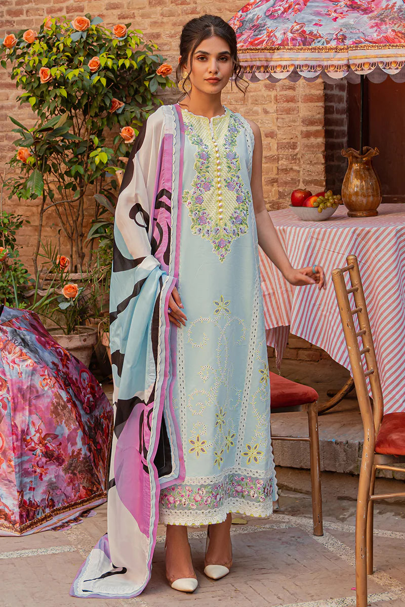 3 Piece Mushq TESORO Stitched Lawn Suit - EVA