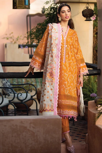 3Piece Stitched Suit By Farah Talib - MENARA MUSTARD