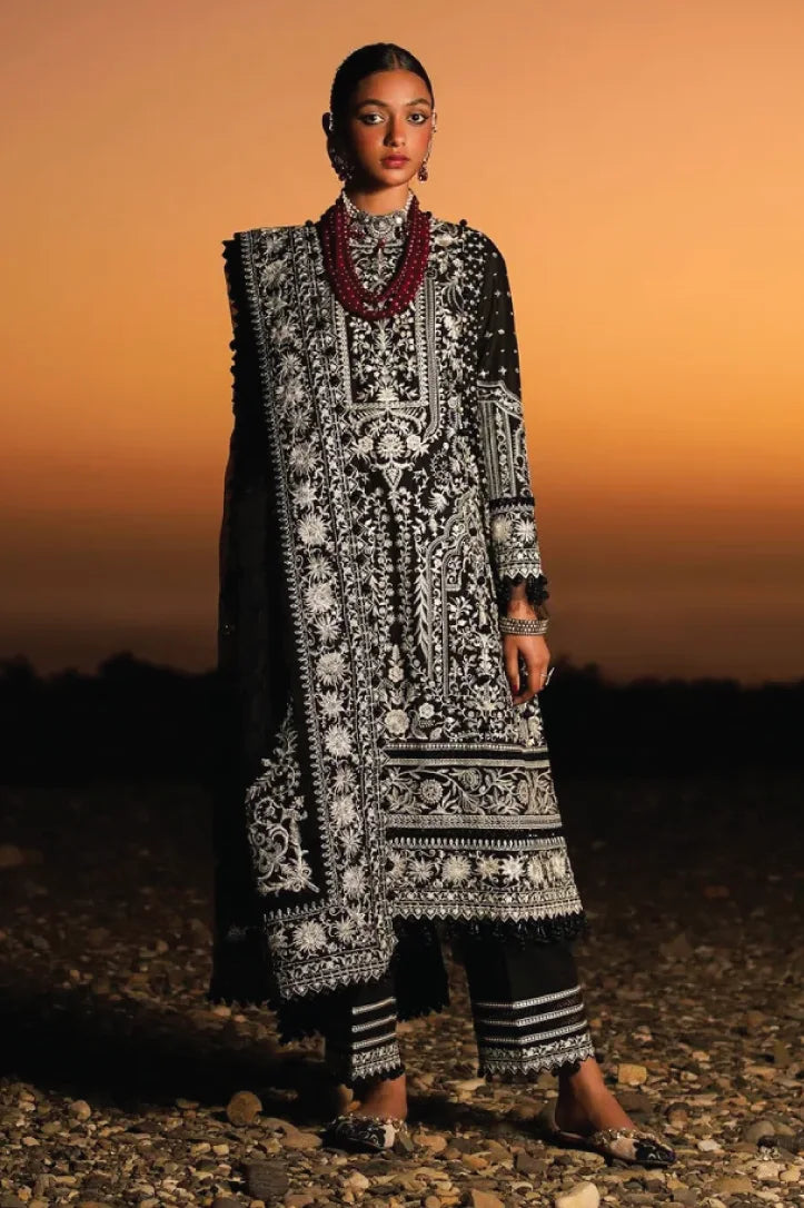 3 Piece Stitched Luxury Lawn Suit By Sana Safinaz - AN-00969