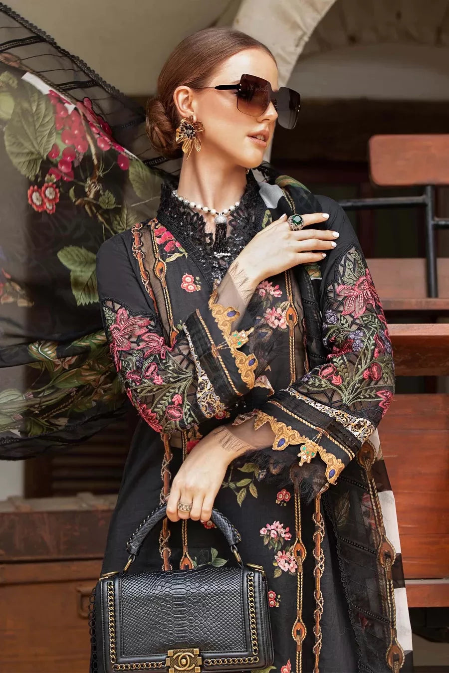 Maria.B M.Prints 3 Piece Stitched Suit - 01