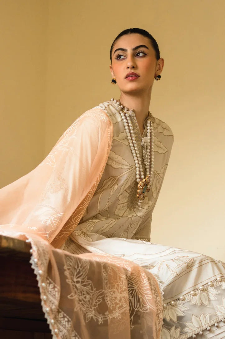 Muzlin By Sana Safinaz 3 Piece Stitched Suit - 02