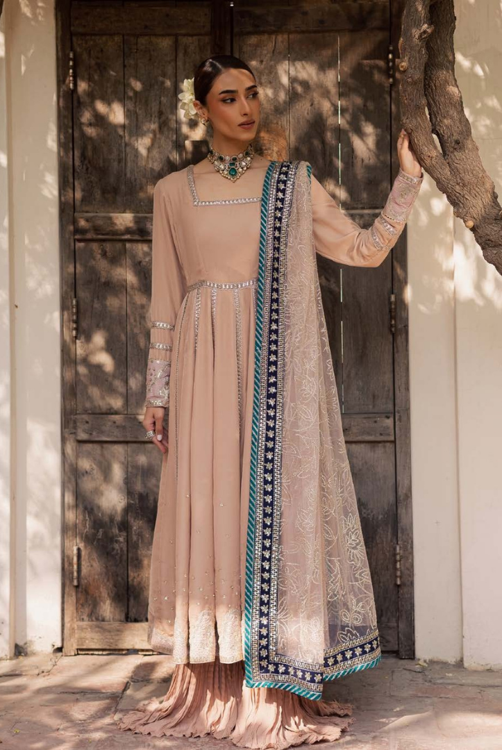 3 Piece Unstitched Velvet Embroidered Maya by Nurèh Wedding Edit Vol-II NU25MV NW-117