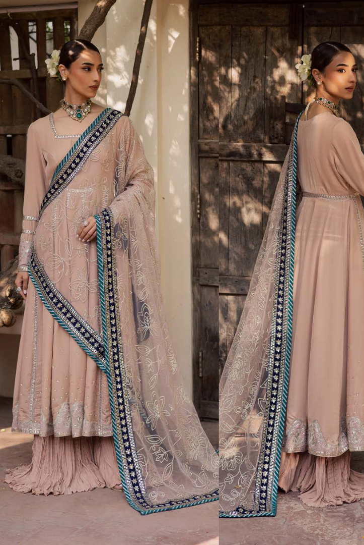 3 Piece Unstitched Velvet Embroidered Maya by Nurèh Wedding Edit Vol-II NU25MV NW-117