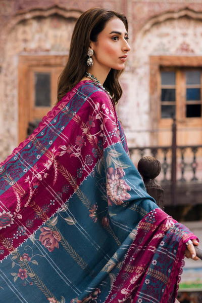 3 Piece Stitched Maya by Nureh Embroidered Self Linen Jacquard NU25MYA - NW-100