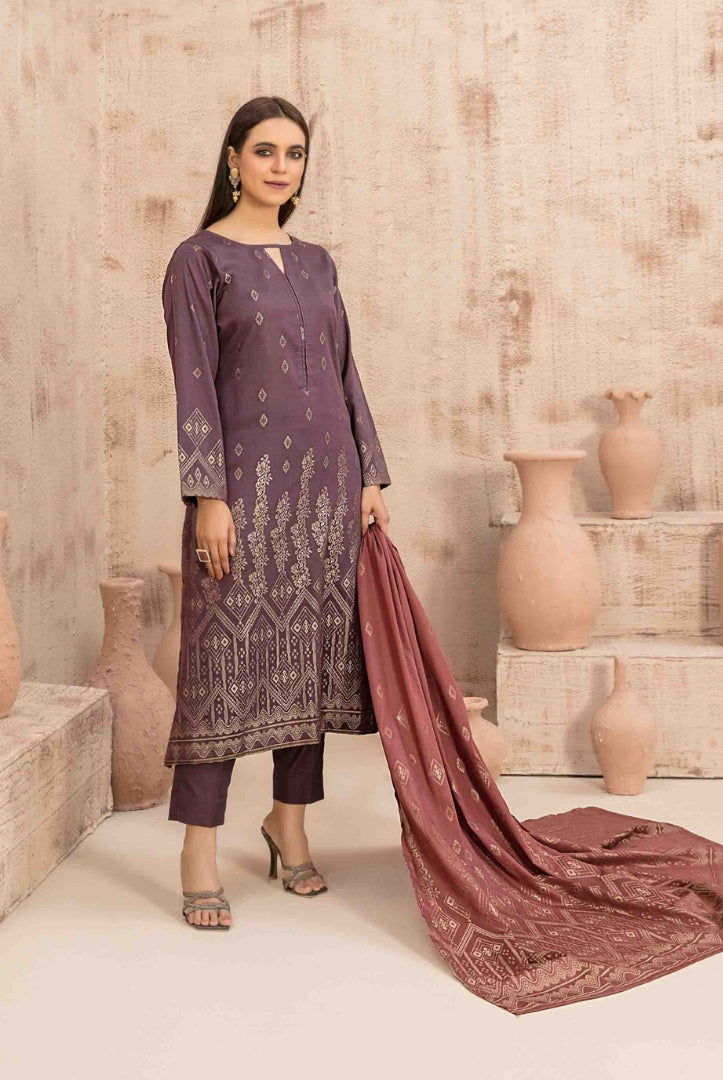 Dardina By Tawakkal 3 Piece Stitched Broshia Banarsi Lawn Suit - 05