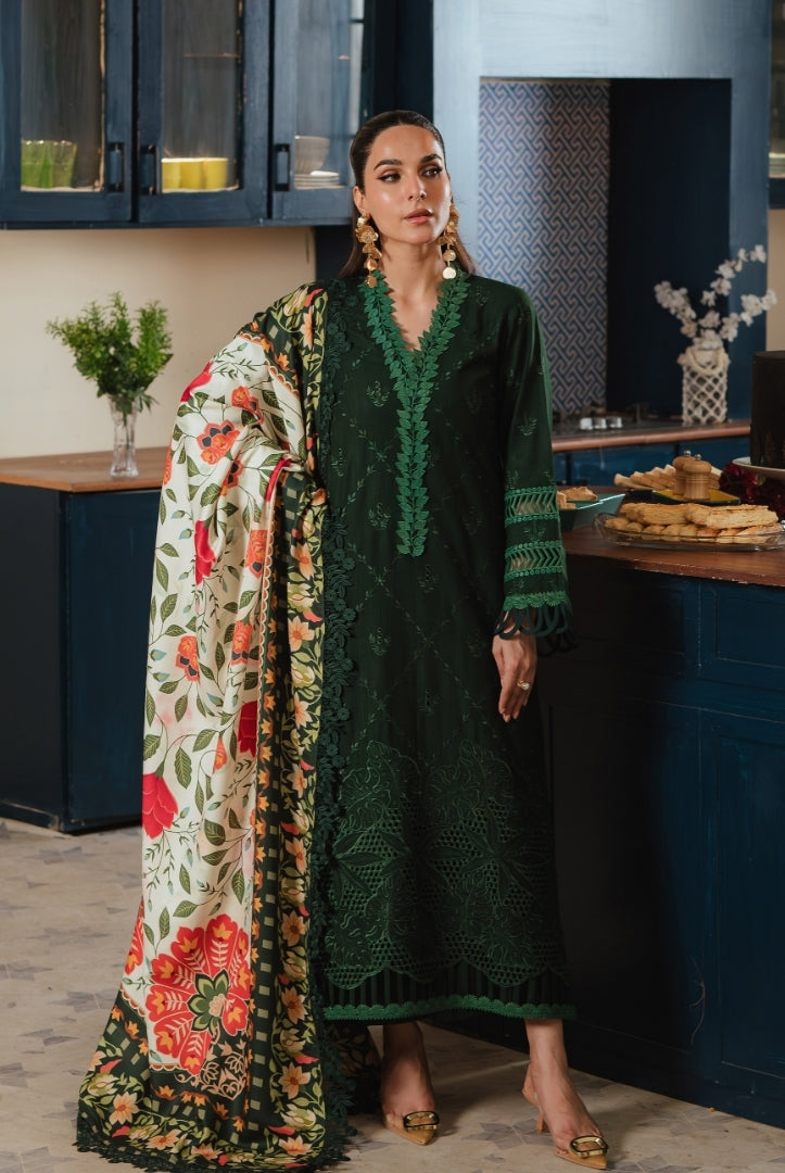 3 Pc Stitched Embroidered Khaddar Winter Collection'24 From Stella By Mahnur - RIWAAZ