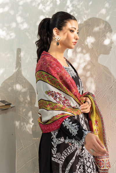 Sienna 3 Piece Stitched Lawn Suit Collection'24 By Muraad - LEORA