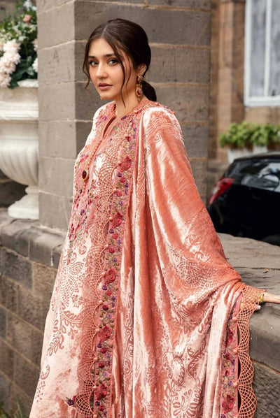 3 Piece Stitched Embroidered Palachi Suit From Maria.B Winter Luxe'24 Collection - 05