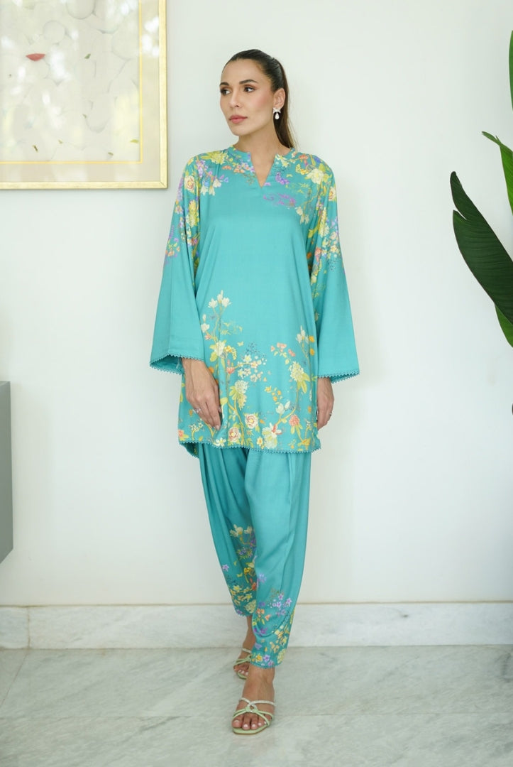 2 Piece Stitched Digital Printed Marina Suit From Sahar Print Edit Fall '24 - 05