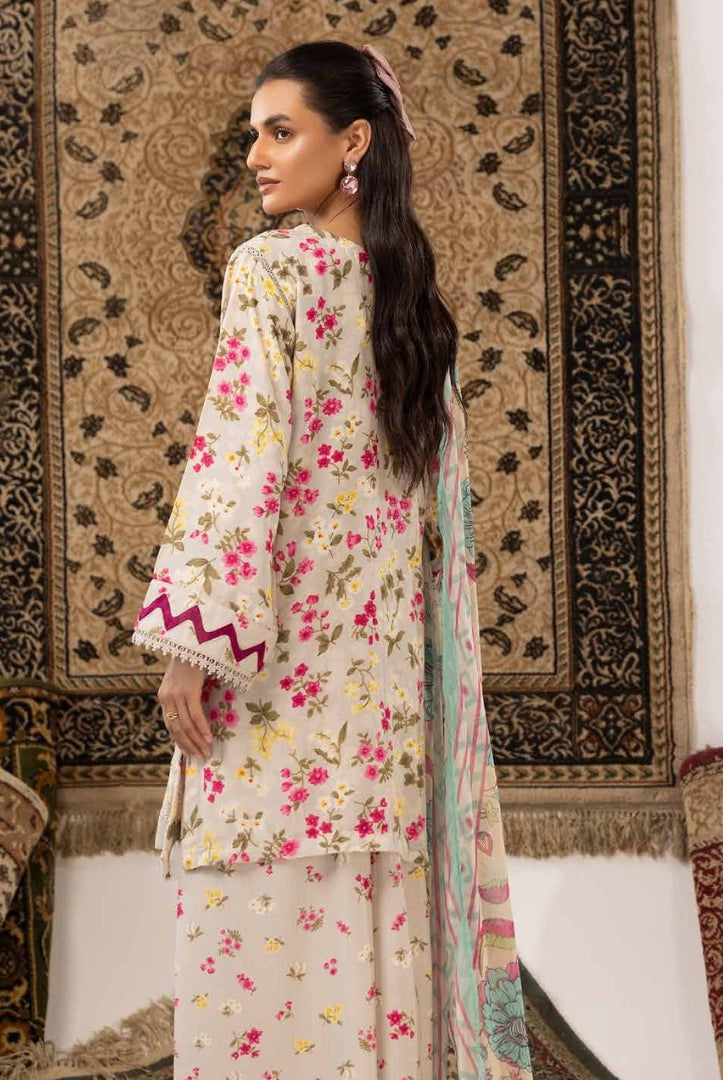 3 Piece Stitched Embroidered Digital Printed Suits Collection From Abeera By Johra - 05