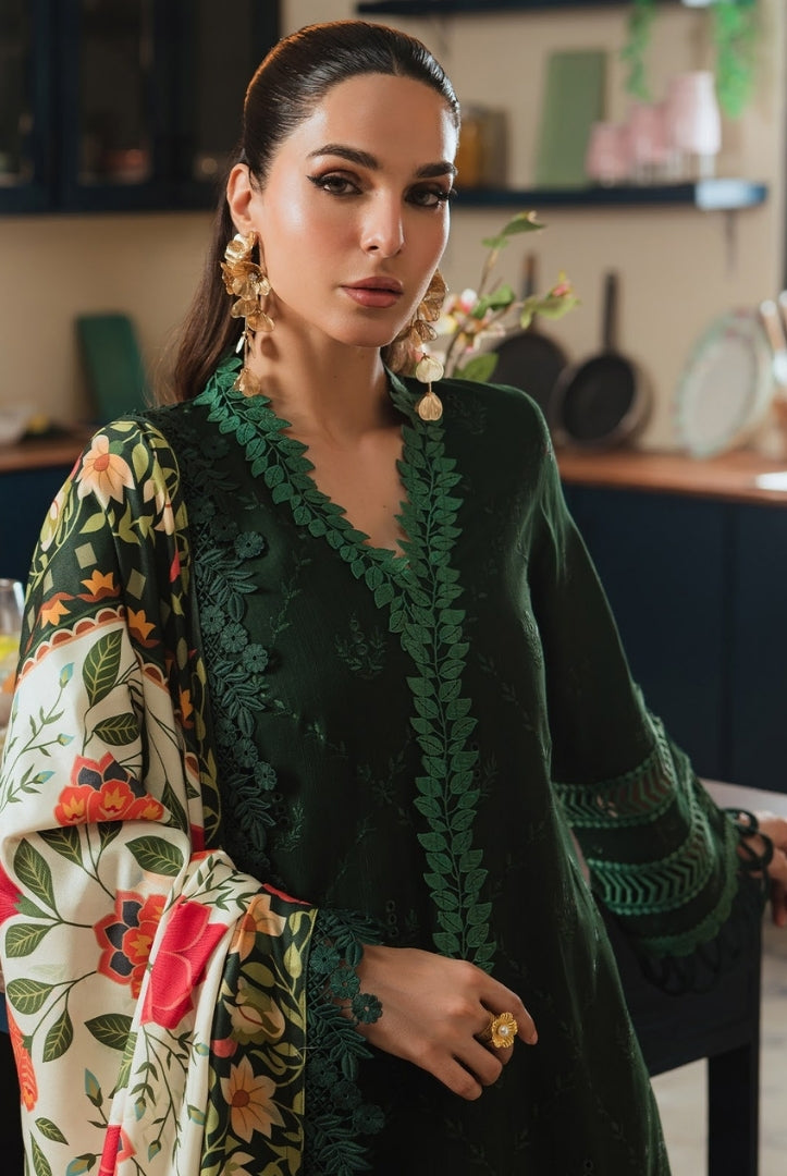 3 Pc Stitched Embroidered Khaddar Winter Collection'24 From Stella By Mahnur - RIWAAZ