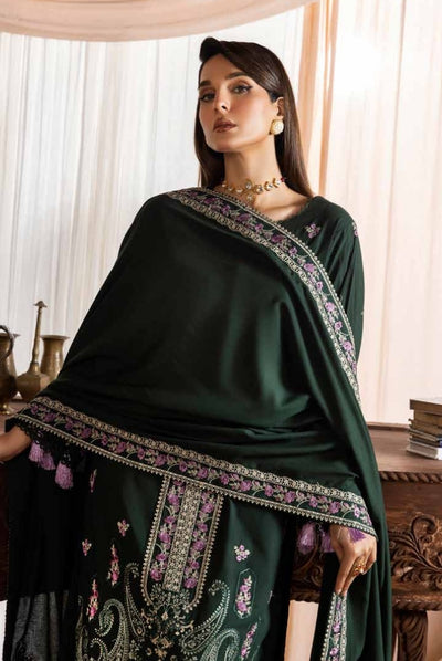 3 Piece Stitched Luxury Embroidered Winter Collection By Eshaisha - 05