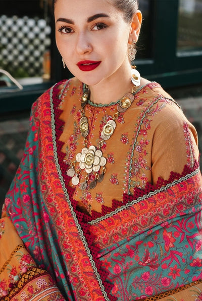 3 Piece Stitched Luxury Winter Shawl Suits Collection'24 By Hussain Rehar - HORAIN