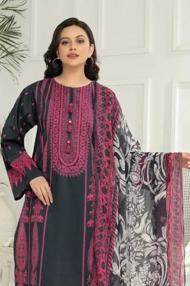 2 Piece Stitched Printed Lawn Suit By Limelight - 05