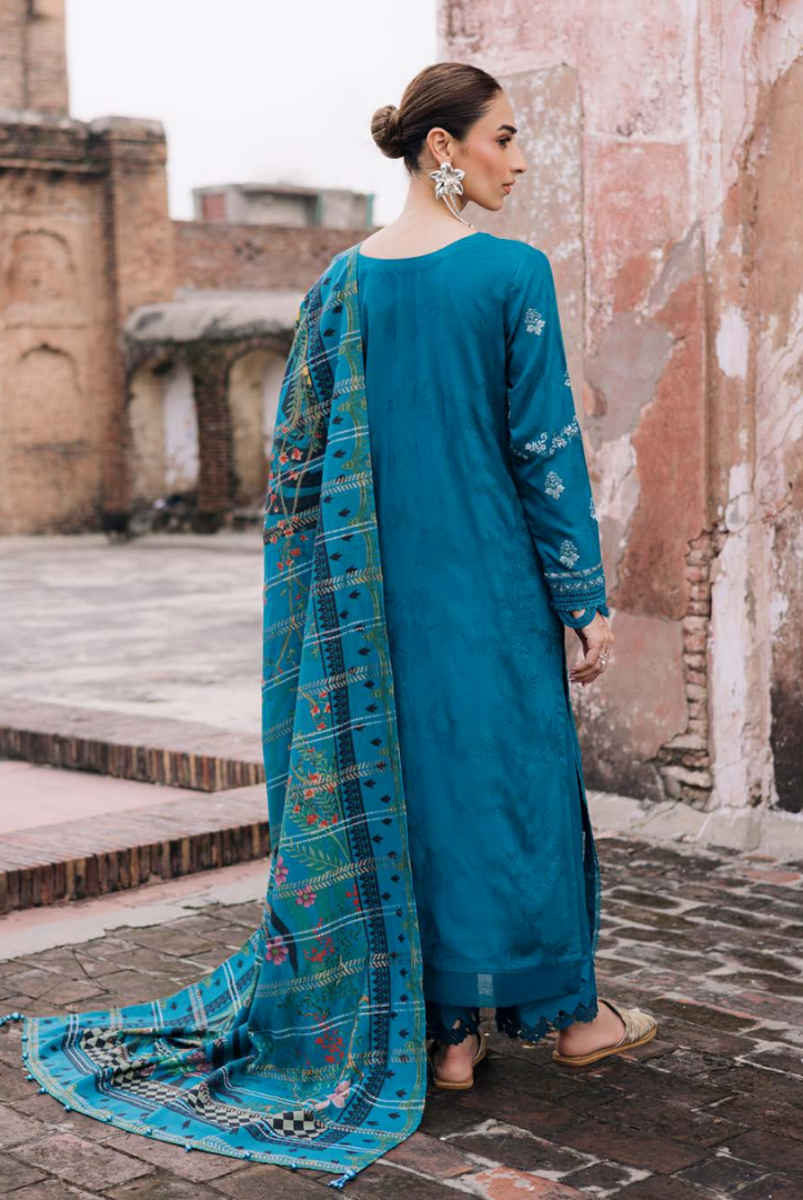 3 Piece Stitched Maya by Nureh Embroidered Self Linen Jacquard NU25MYA - NW-106