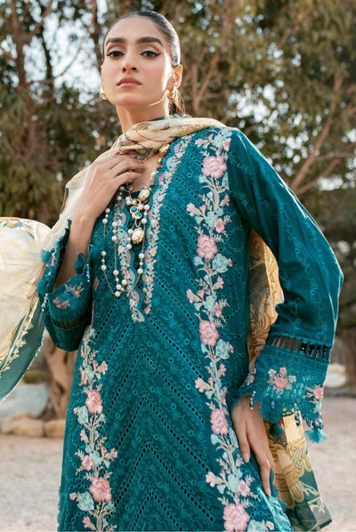 3 Piece Stitched Embroidered Lawn Suit | Adan's Libas Lawn By Khadija Sheikh'03 Collection - 06