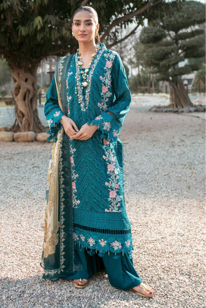 3 Piece Stitched Embroidered Lawn Suit | Adan's Libas Lawn By Khadija Sheikh'03 Collection - 06