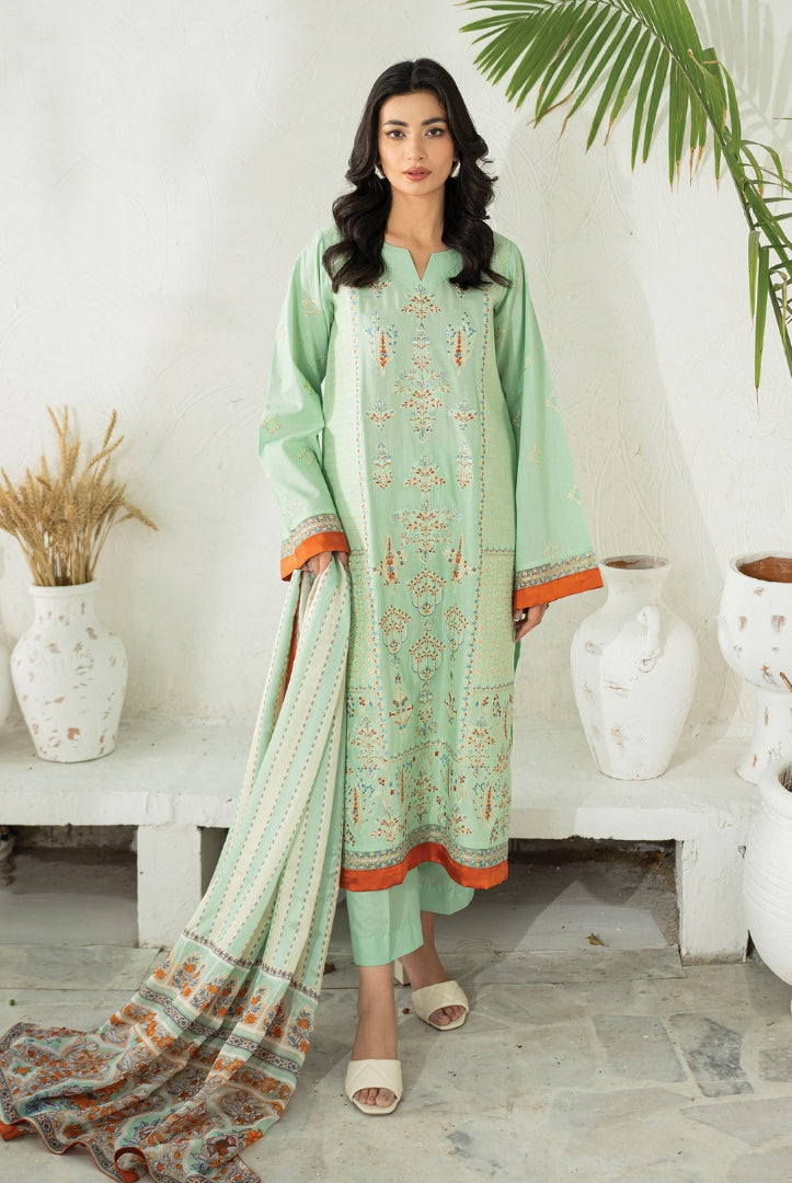 Sienna 3 Piece Stitched Lawn Suit Collection'24 By Muraad - ALORA