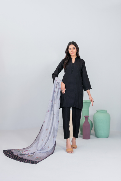 3 Piece Stitched FANCY SHAWL DIGITAL PRINT Asmera Collection'25 By Tawakkal D-5738