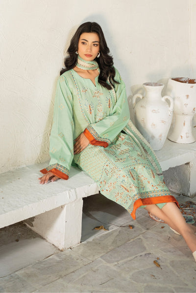 Sienna 3 Piece Stitched Lawn Suit Collection'24 By Muraad - ALORA