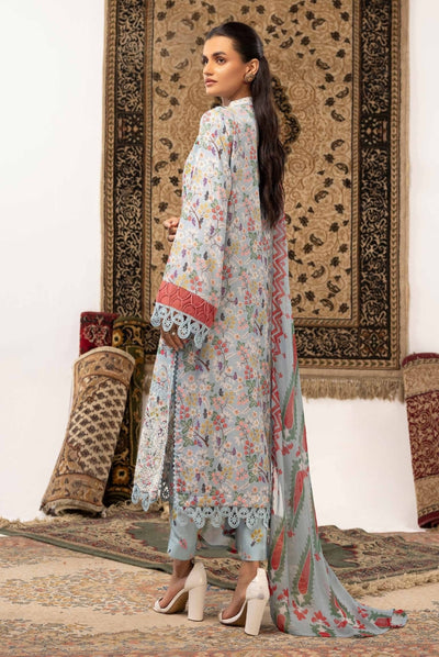 3 Piece Stitched Embroidered Digital Printed Suits Collection From Abeera By Johra - 06