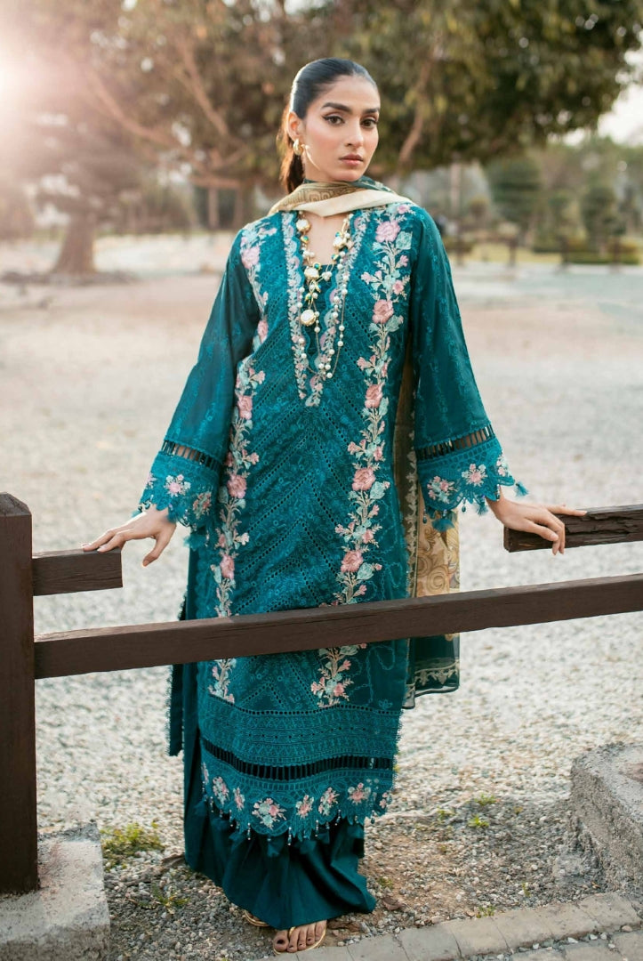 3 Piece Stitched Embroidered Lawn Suit | Adan's Libas Lawn By Khadija Sheikh'03 Collection - 06