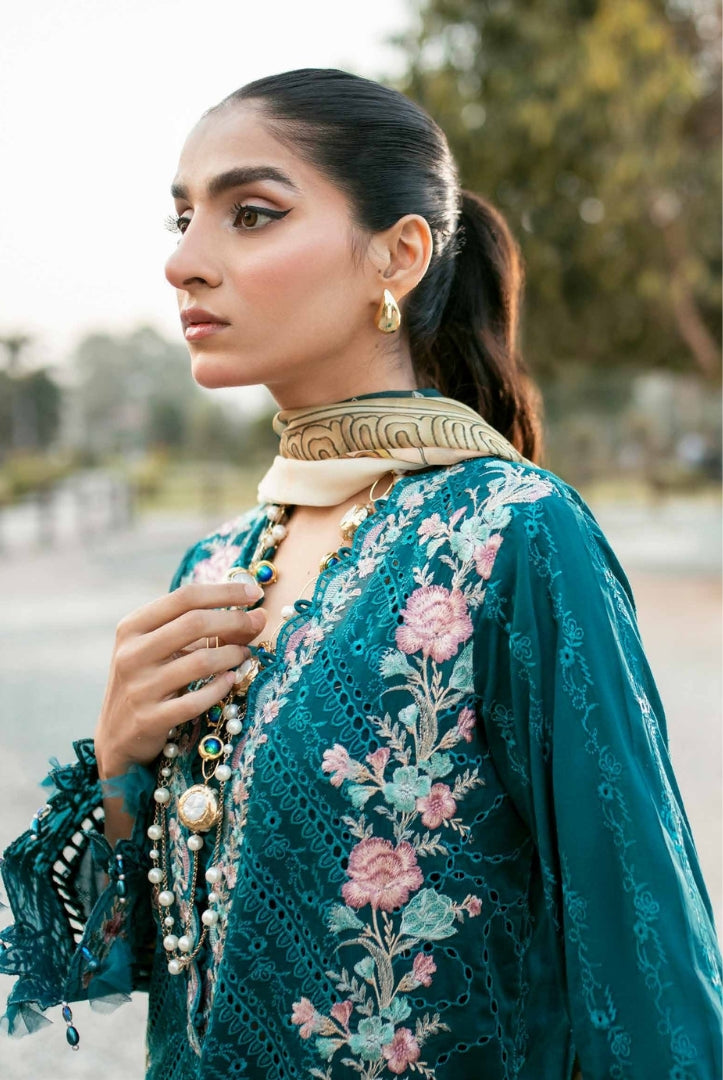 3 Piece Stitched Embroidered Lawn Suit | Adan's Libas Lawn By Khadija Sheikh'03 Collection - 06