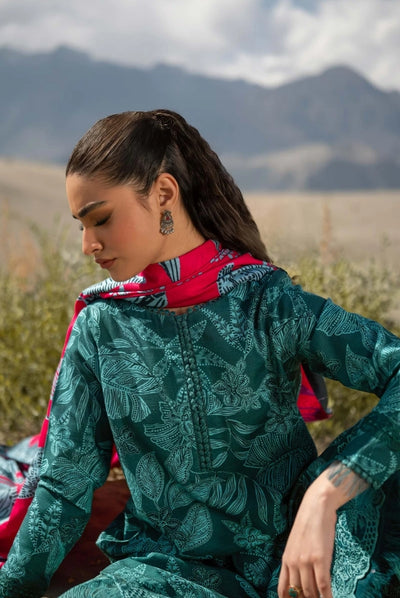 3 Piece Stitched Printed Khaddar Suit From M.Basics By Maria.B Collection - 06