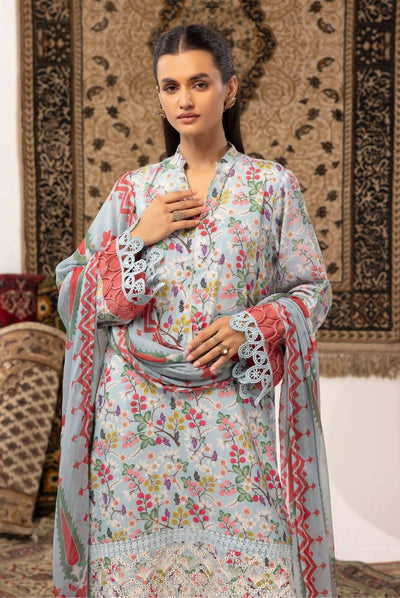 3 Piece Stitched Embroidered Digital Printed Suits Collection From Abeera By Johra - 06