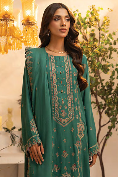 3 Pc Stitched Embroidered Winter Suits Collection By Lakhany - 06