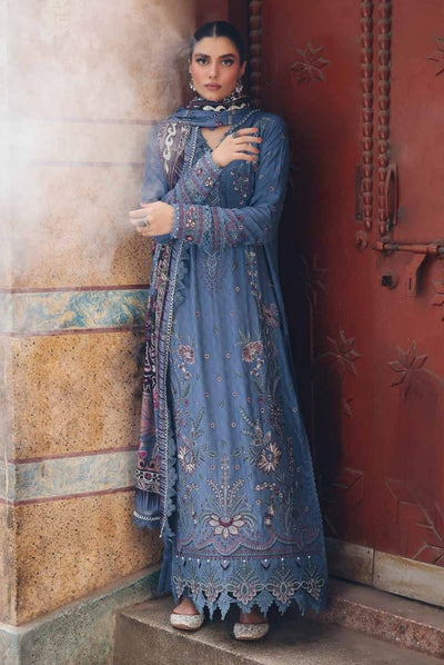 3 Piece Stitched Embroidered Jacquard Suits Collection By Nureh Maya Linen - 06