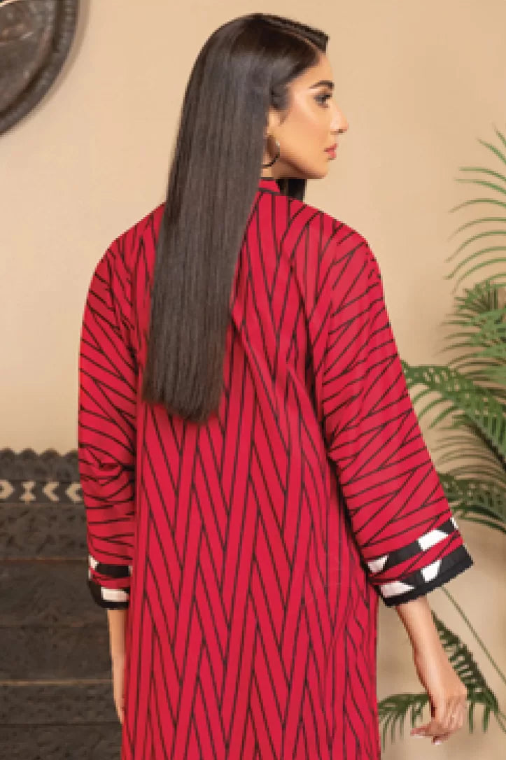 2 Piece Stitched Printed Lawn Suit By Limelight - 10