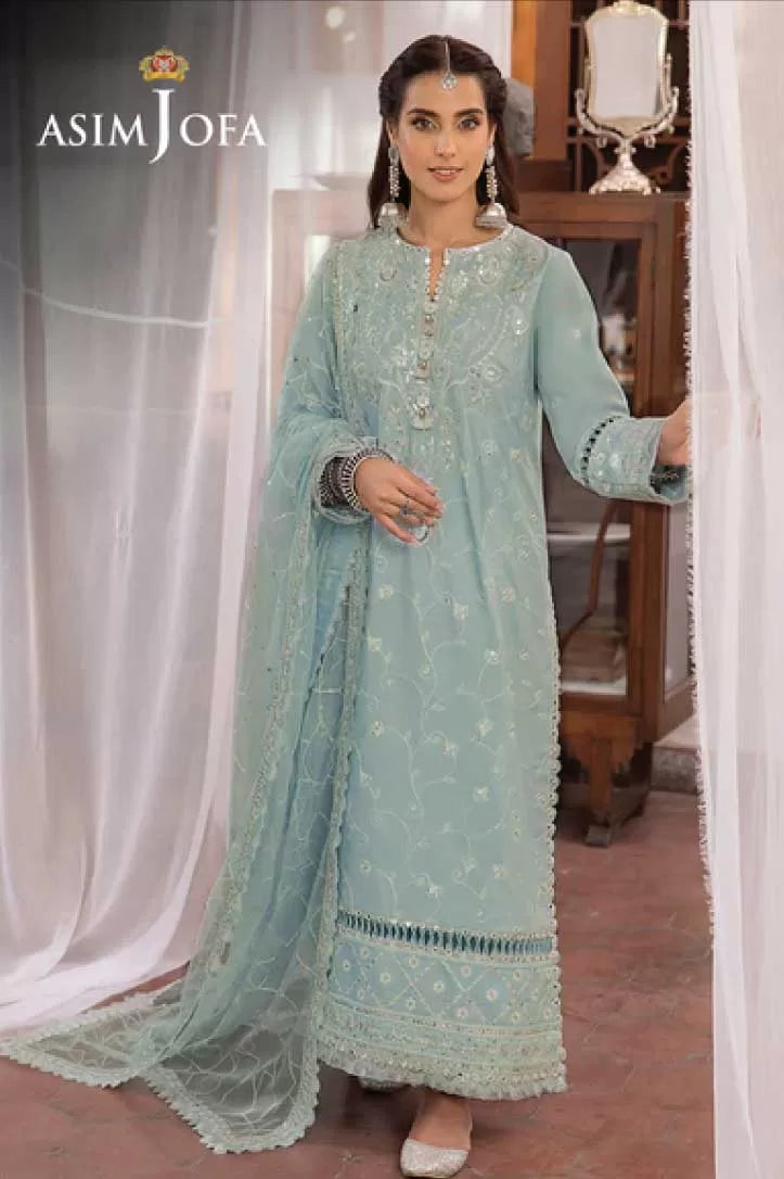 Asim Jofa Shadow Work 3Piece Stitched Suit – 09