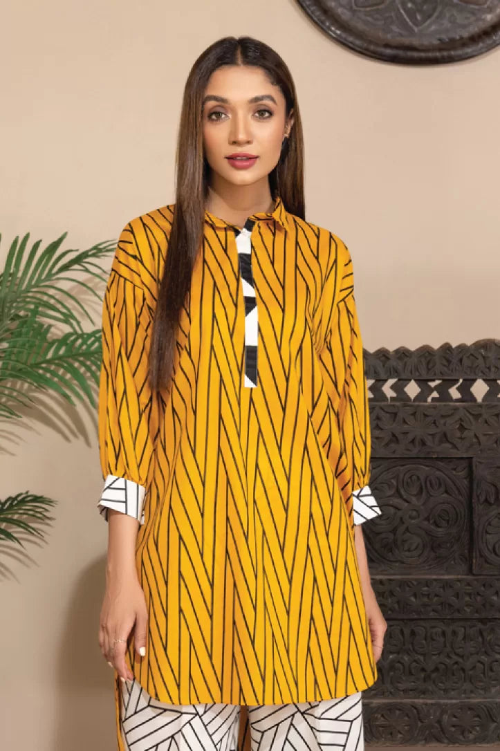 2 Piece Stitched Printed Lawn Suit By Limelight - 11