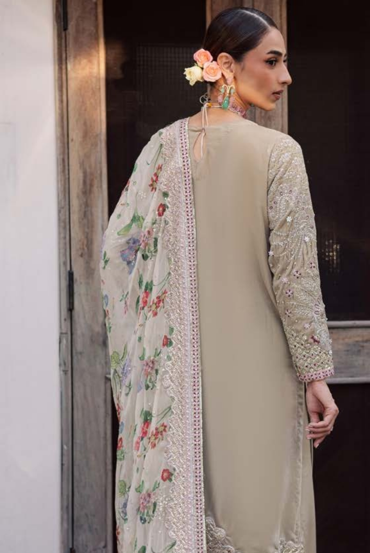 3 Piece Unstitched Velvet Embroidered Maya by Nurèh Wedding Edit Vol-II NU25MV NW-119