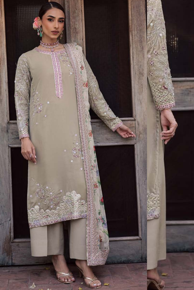3 Piece Unstitched Velvet Embroidered Maya by Nurèh Wedding Edit Vol-II NU25MV NW-119